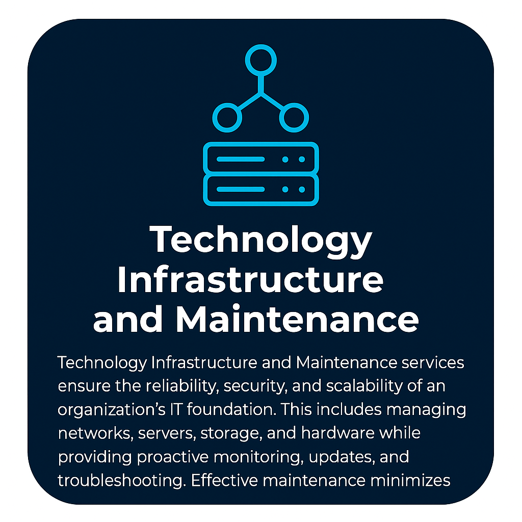 Technology Infrastructure and Maintenance